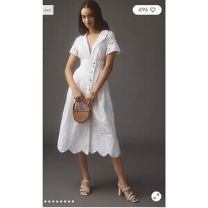 Anthropologie Eyelet Shirt Dress